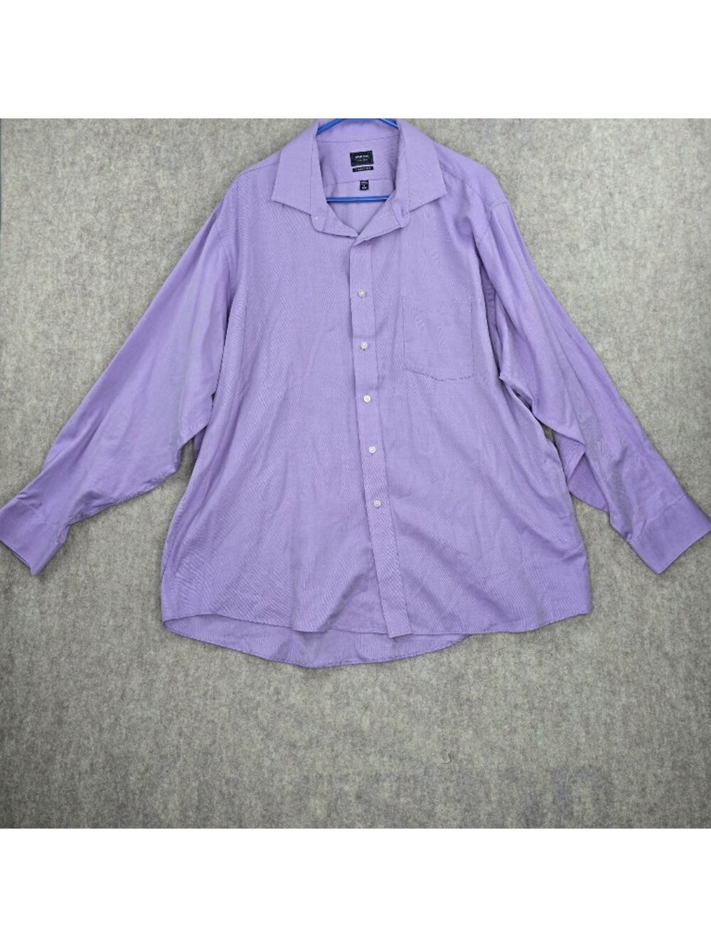 Arrow Classic Fit Lavender Long Sleeve Button-Up Dress Shirt Size 18